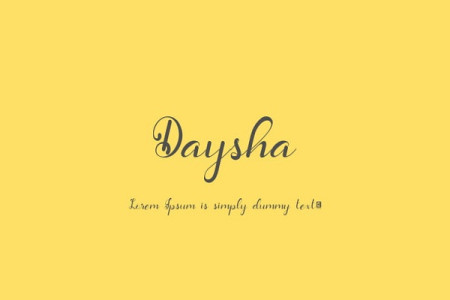 DAYSHA Fonts