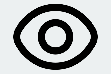 Eye free interface icon