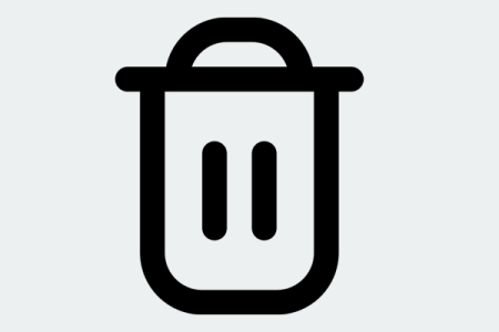 Trash free interface icon