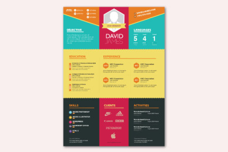 Colorful Stylish Resume