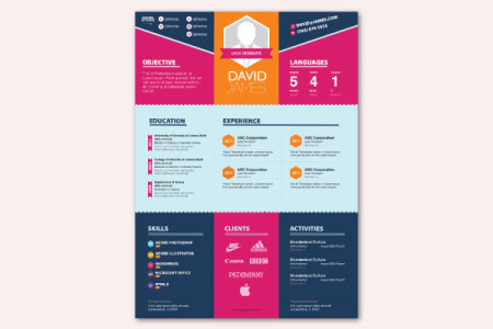 Colorful Stylish Resume