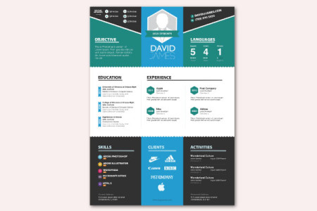 Colorful Stylish Resume