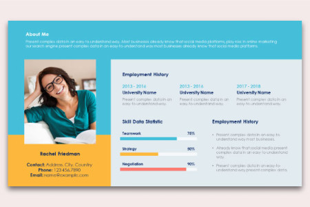 Self Introduction Infographic Template