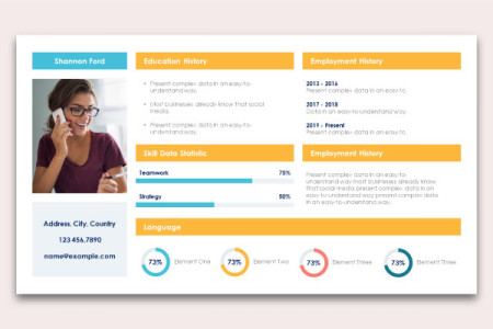 Self Introduction Infographic Template