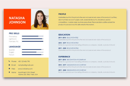 Self Introduction Infographic Template