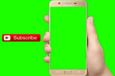 Green Screen Subscribe Button