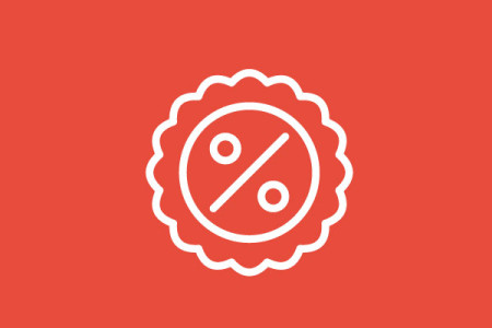 Percent Badge Free Icon