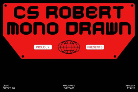CS Robert Mono Drawn Font Free