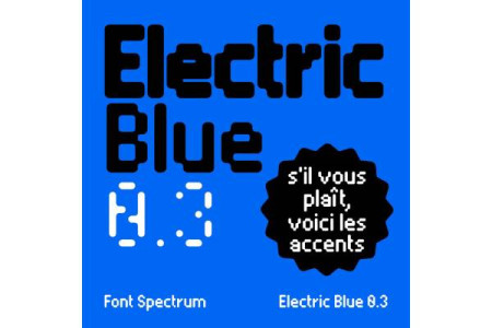 Electric Blue Font Free