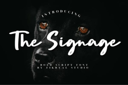 The Signage – Bold Script Free Font