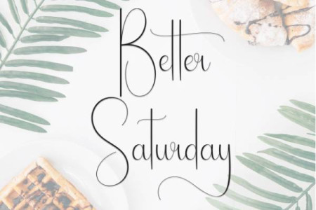Better Saturday Handwritten Free Font