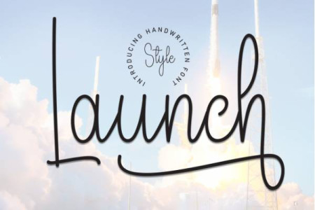 Launch Handwritten Font Free