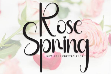 Rose Spring Handwritten Font Free