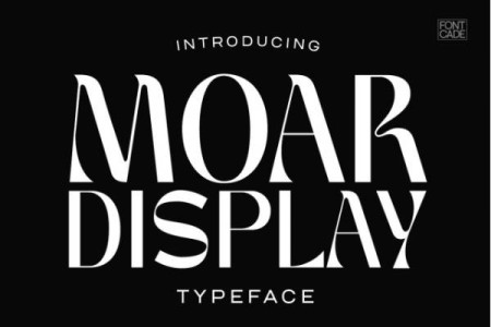 Moar Display Free Font