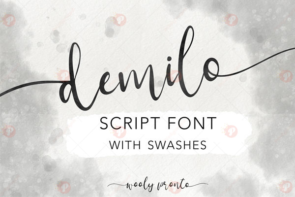 DEMILO Modern Brush Script Font