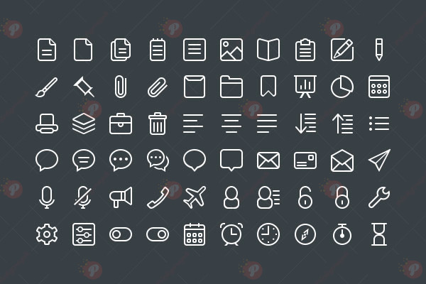 Minimal Line Icon Set – 200+ Vector and PSD Icons for UI/UX, Web & Apps