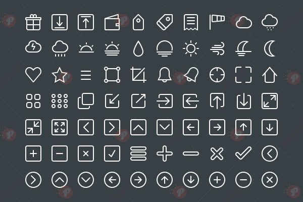Minimal Line Icon Set – 200+ Vector and PSD Icons for UI/UX, Web & Apps