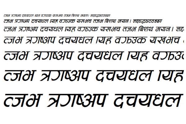 Aakriti Italic Font